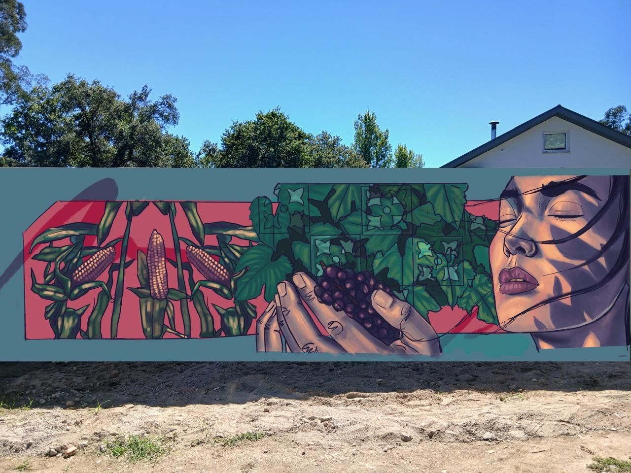 Victoria Akino mural concept for StartArt Creative House
